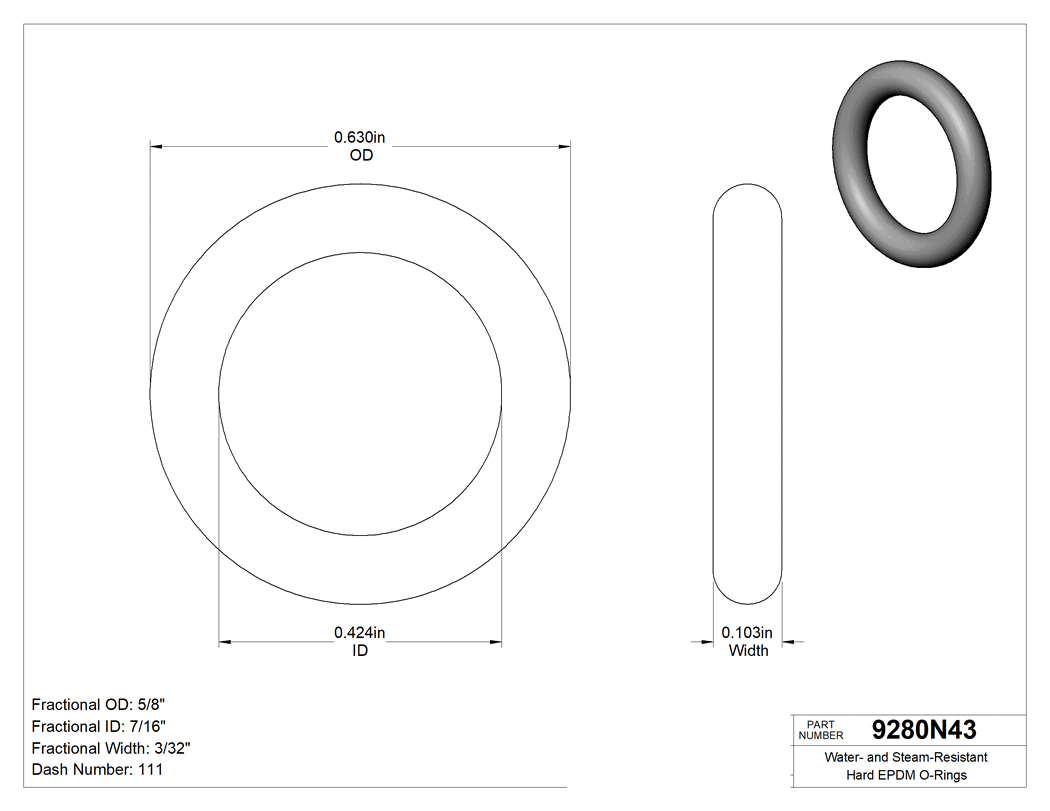 Technical drawing - 9280N43